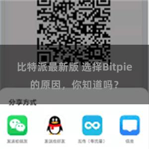 比特派最新版 选择Bitpie的原因，你知道吗？