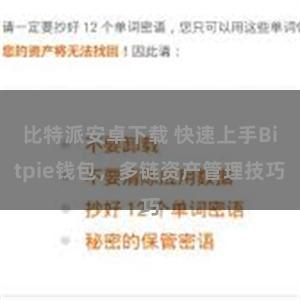 比特派安卓下载 快速上手Bitpie钱包，多链资产管理技巧