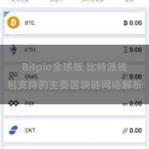 Bitpie全球版 比特派钱包支持的主要区块链网络解析