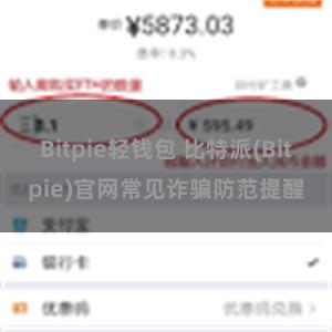 Bitpie轻钱包 比特派(Bitpie)官网常见诈骗防范提醒