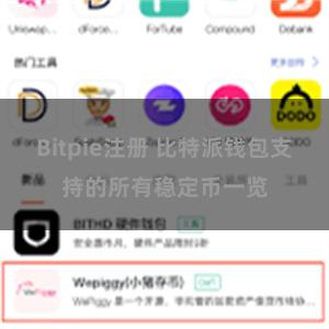 Bitpie注册 比特派钱包支持的所有稳定币一览